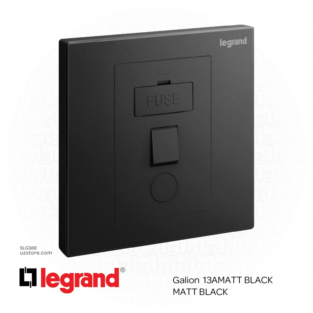 Legrand Galion MATT BLACK 13A SPUR UNIT UZ Store
